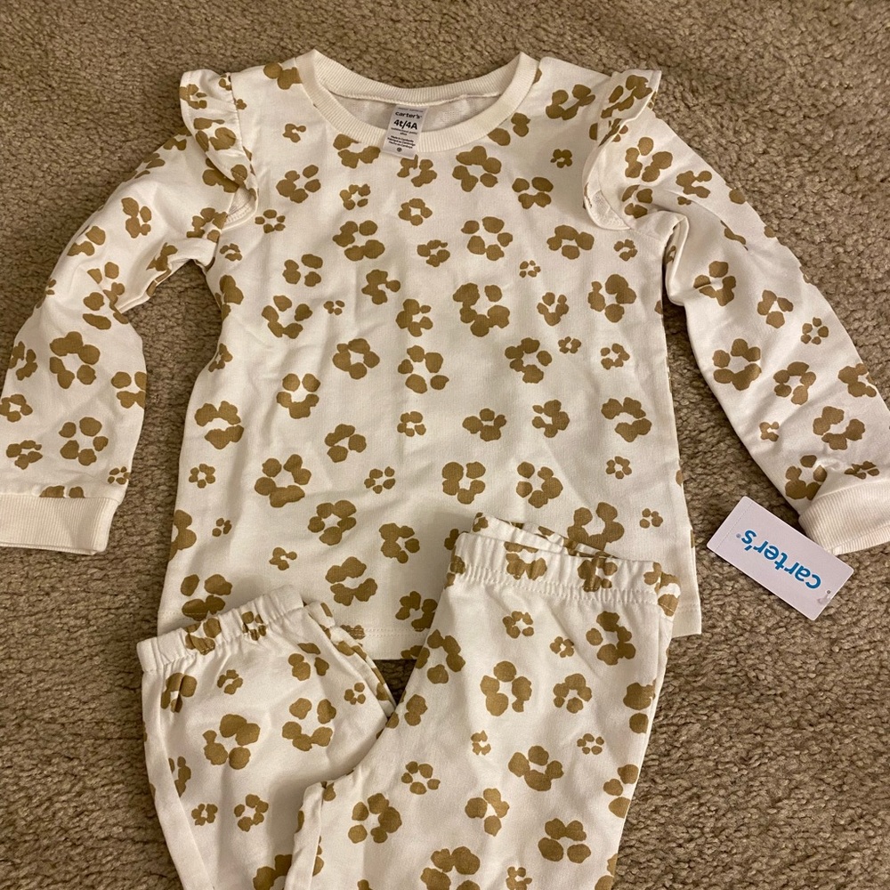 Carters Set 4T girls NWT